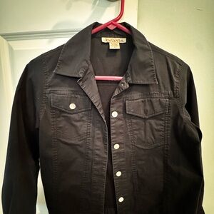 Women's Classic Black Shirt Jacket